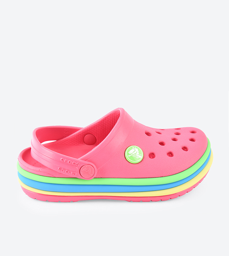 Buy Crocs Crocband Rainbow Band Clogs Pink 205205 6NP In Pink 6thStreet Oman