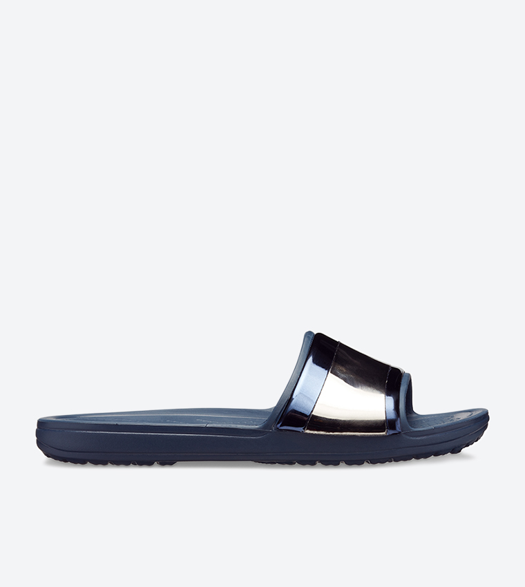 Women's crocs cheap sloane metalblock slide