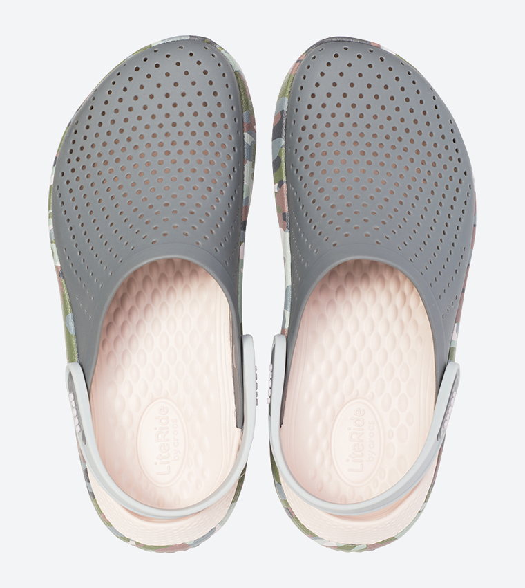 Buy Crocs Literide Graphic Clog Charcoal 205359 0EI In Grey 6thStreet UAE