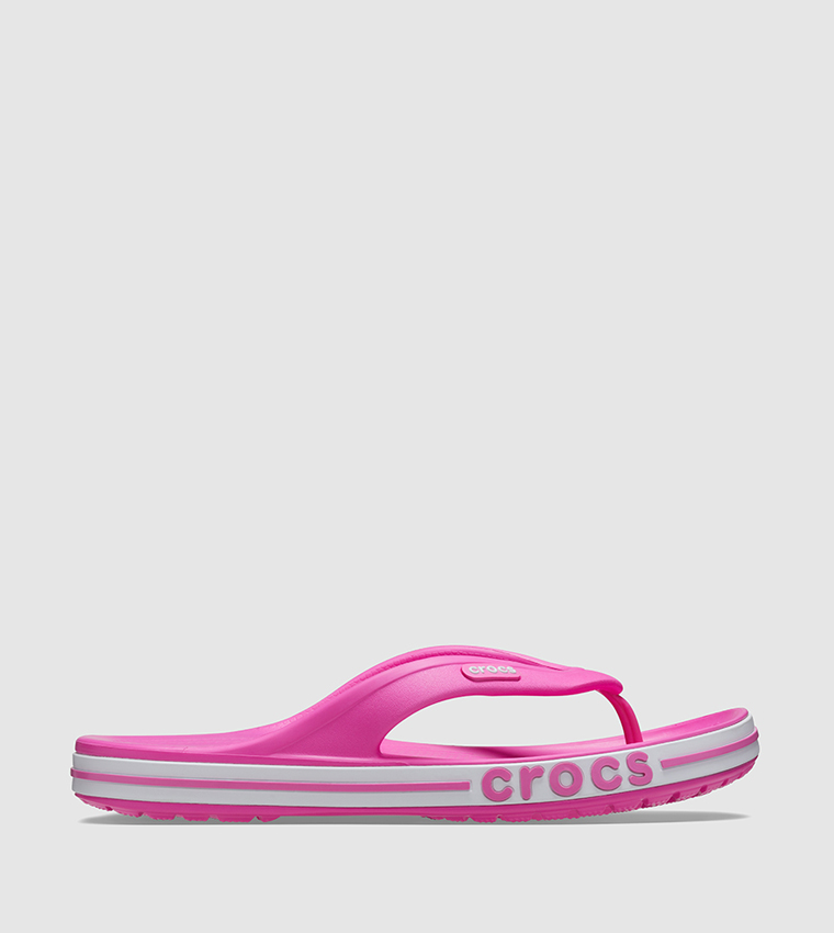 Buy Crocs Bayaband Flip In Pink