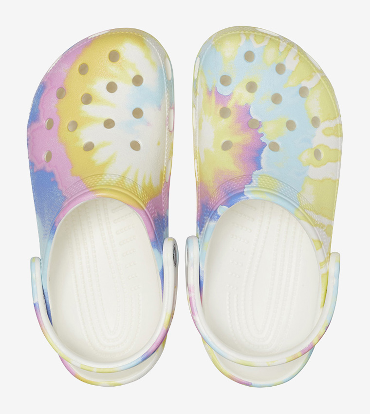 crocs pastel tie dye