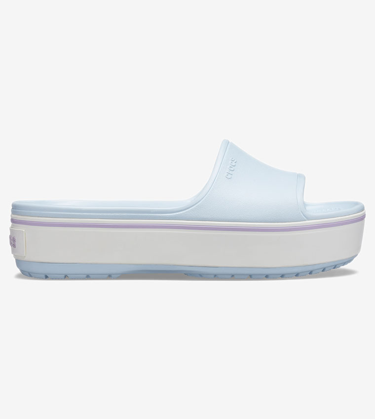 Crocband Platform Slide - Blue