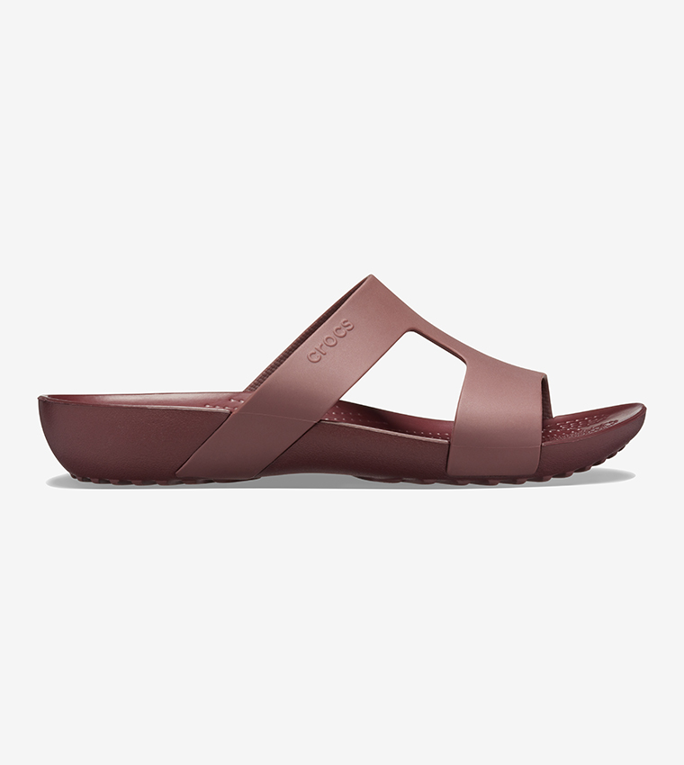 Buy Crocs Crocs Serena Slide Burgundy In Red 6thStreet Oman