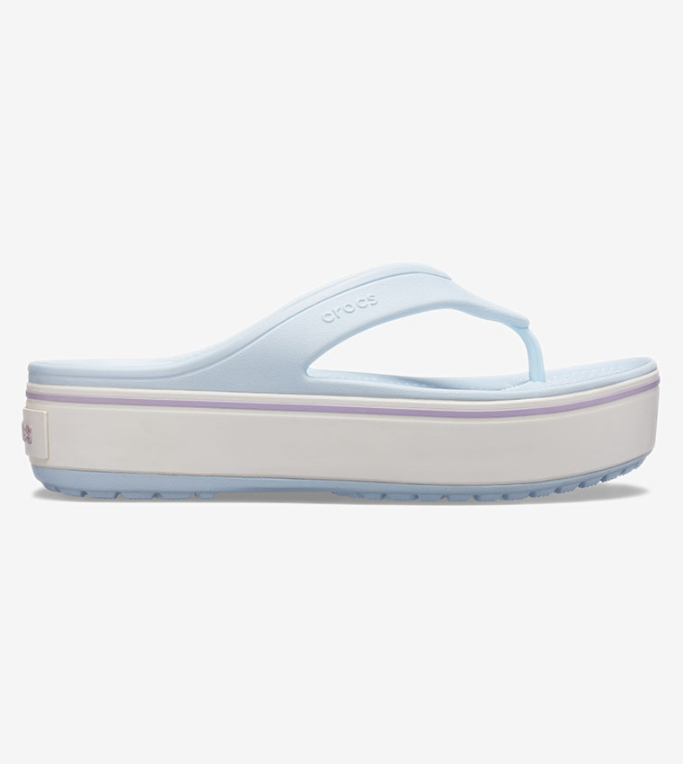 Buy Crocs Crocband Platform Flip Blue In Blue 6thStreet Oman