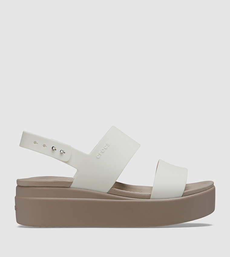 Buy Crocs Crocs Brooklyn Low Wedge W Oyster In White | 6thStreet UAE