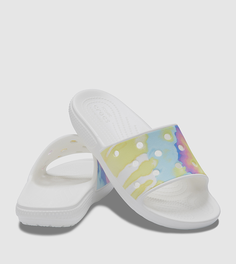 Crocs fresco tie discount dye