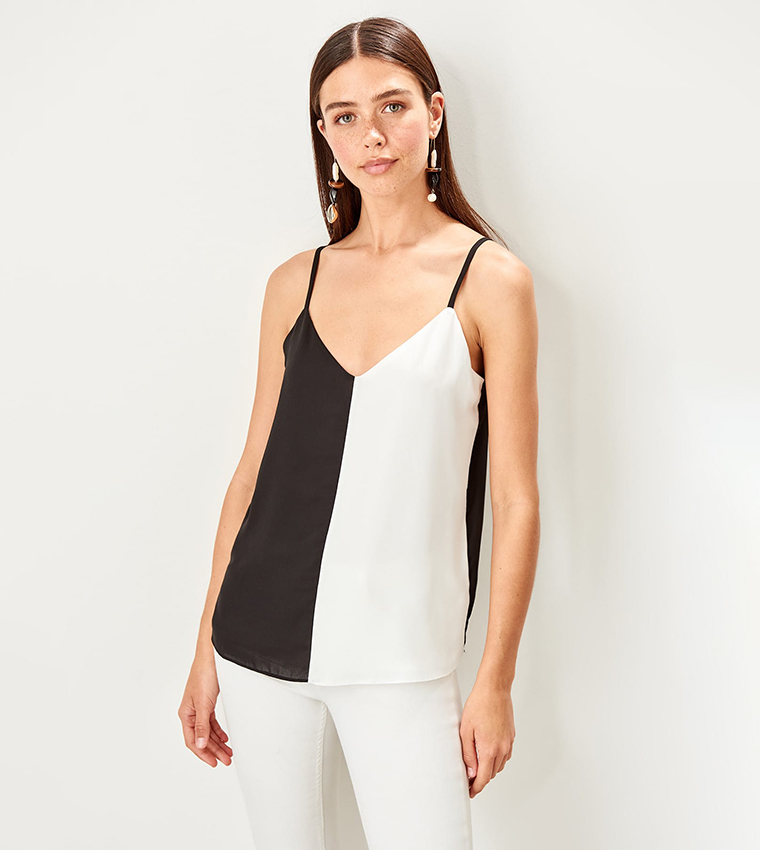 Colorblocked Top Buy Trendyol Colorblocked A Line Top In Black | 6thStreet UAE