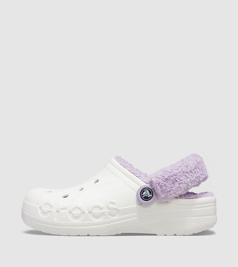 Baya Lined Fuzz Strap Clog