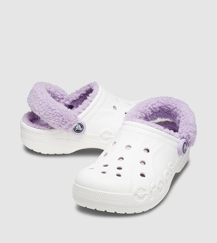 Baya Lined Fuzz Strap Clog