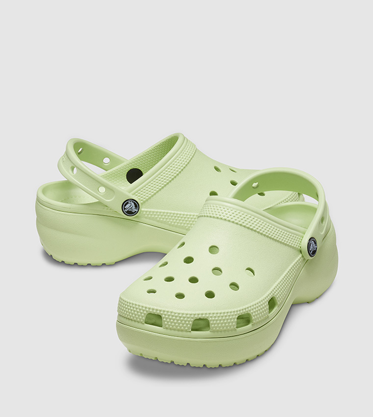 green womens crocs