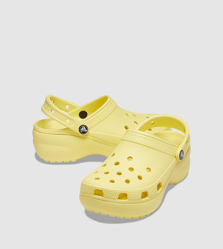 Classic Platform Clog-Yellow