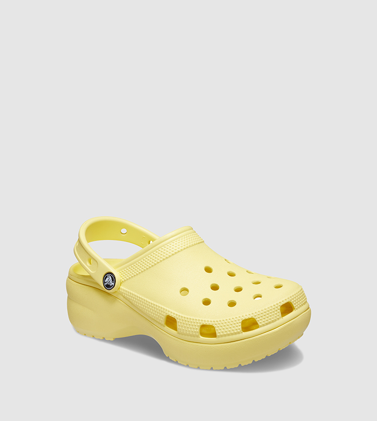 Classic Platform Clog-Yellow