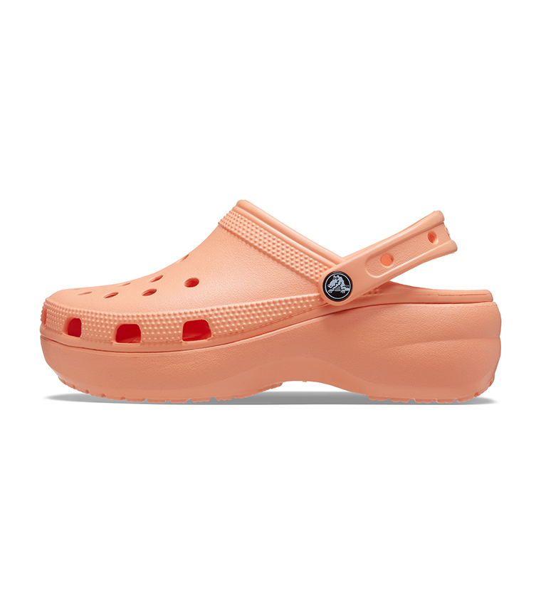 orange classic crocs