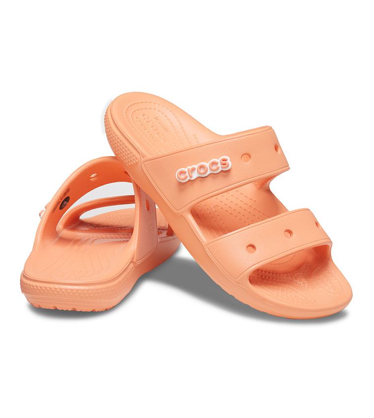 orange classic crocs