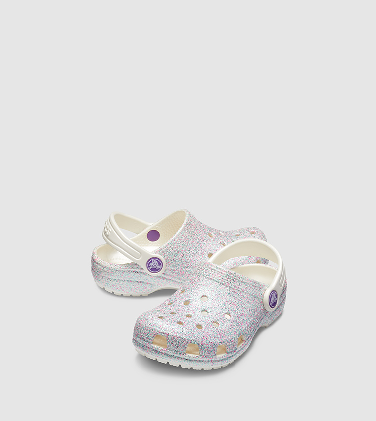 Crocs oyster best sale glitter