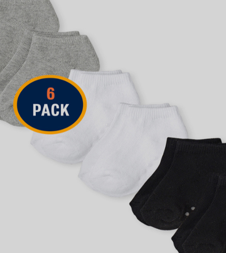 Buy The Children's Place Ankle Socks 6 Pack In Multiple Colors 6thStreet Qatar