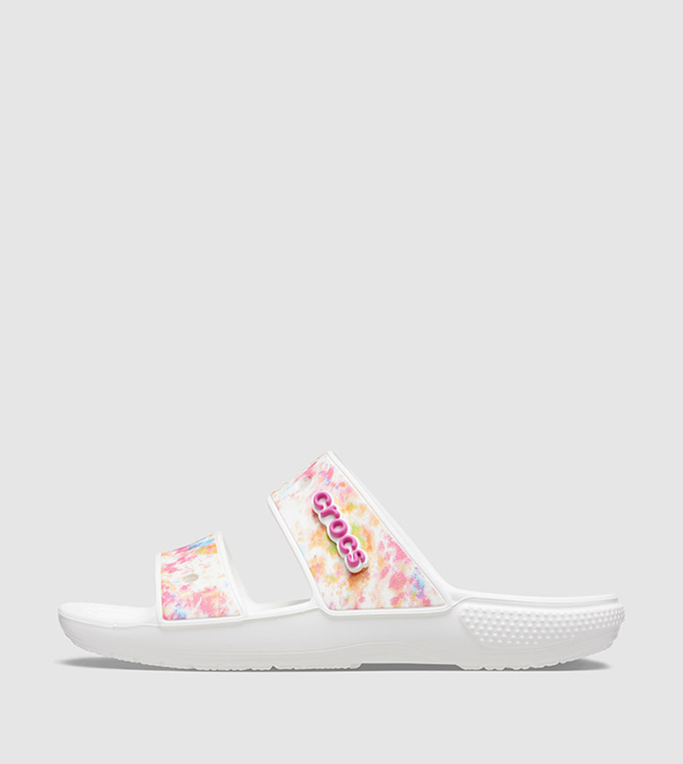 Buy Crocs Tie Dye Graphic Croc Sandals In White 6thStreet UAE