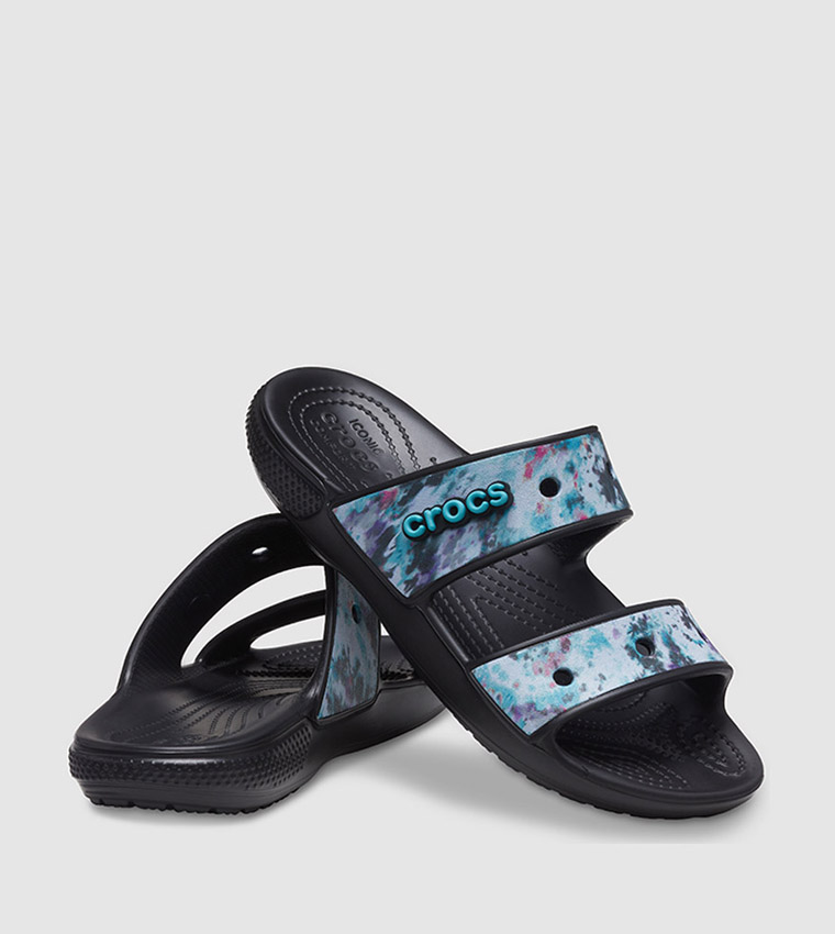 Buy Crocs Tie Dye Graphic Croc Sandals In Black 6thStreet UAE