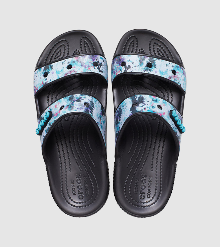 Buy Crocs Tie Dye Graphic Croc Sandals In Black 6thStreet Qatar