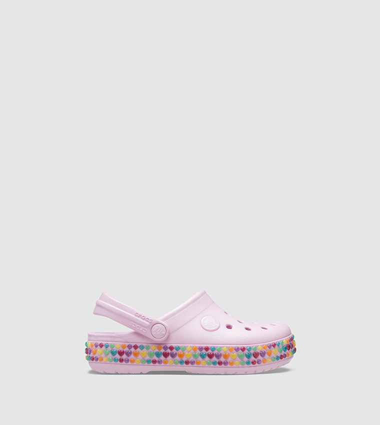 Embellished Pink Croc popular Clogs