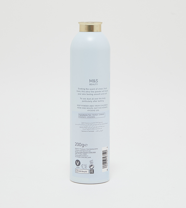 Floral China Blue Talc Powder