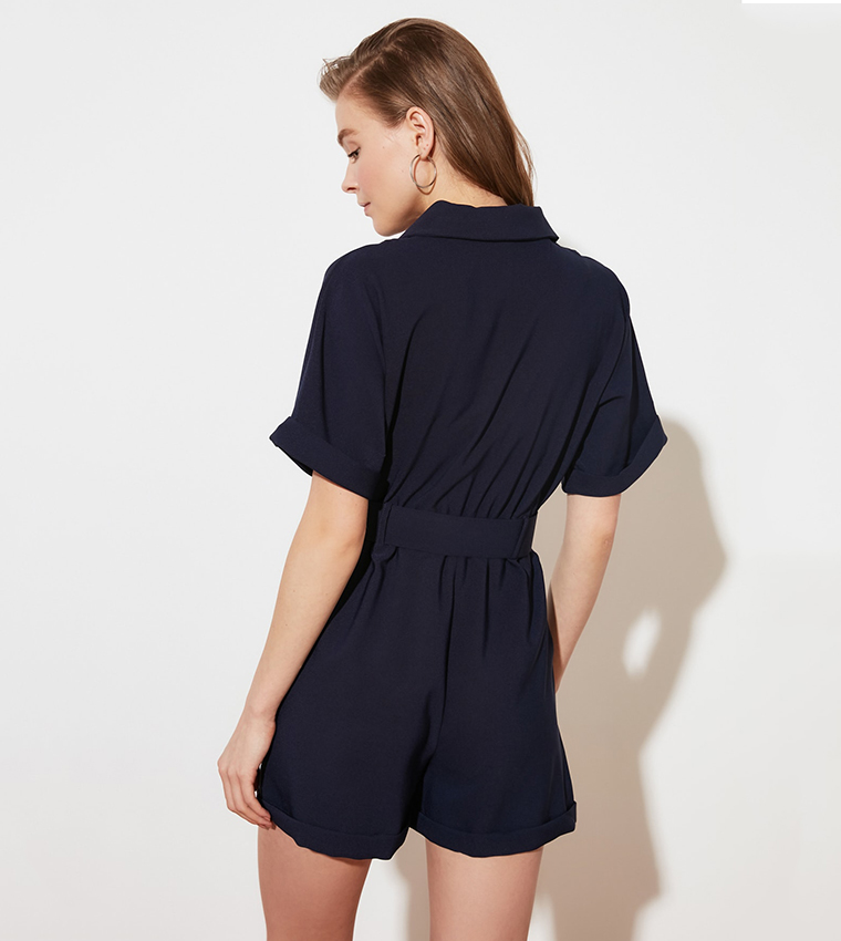 Belted Wrap Jumpsuit