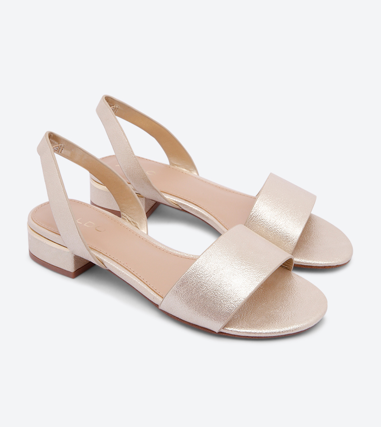 Buy Aldo Candice Open Toe Back Strap Block Heel Sandal Beige In Beige 6thStreet Oman