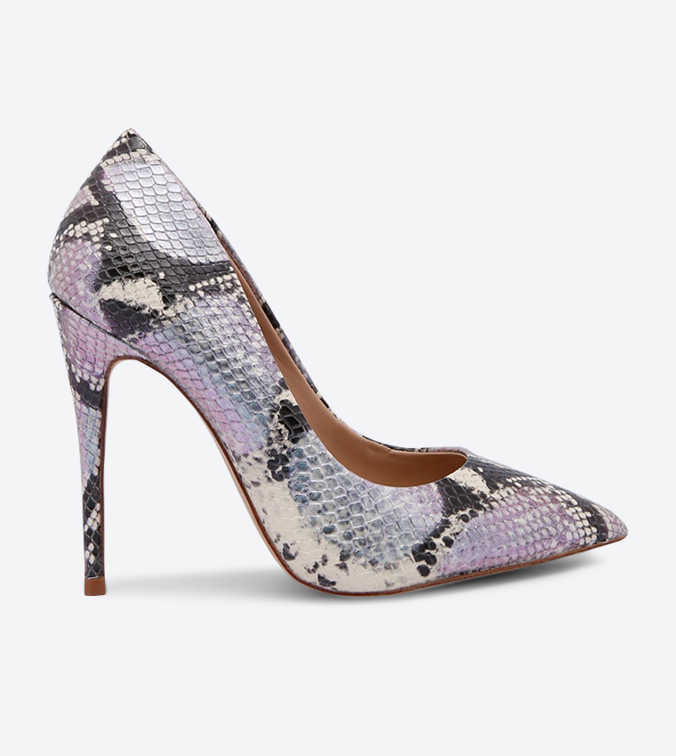 Aldo Womens Grey Pumps Buy Aldo Stessy Snake Print Detail