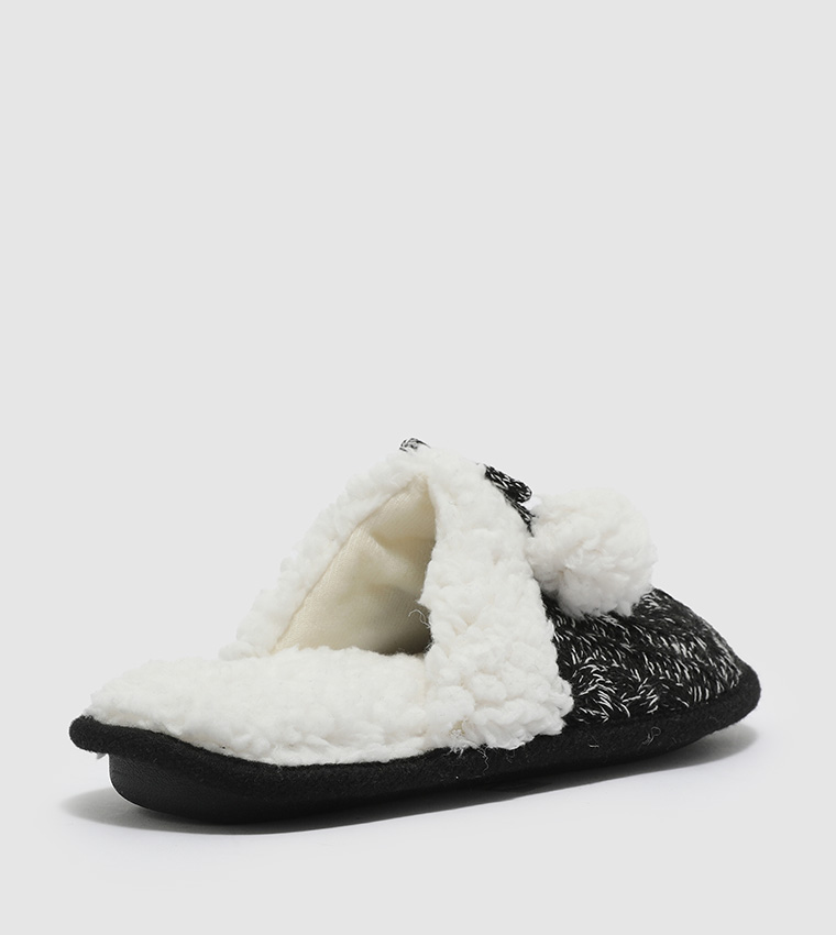 Cable-Knit Slide Slippers