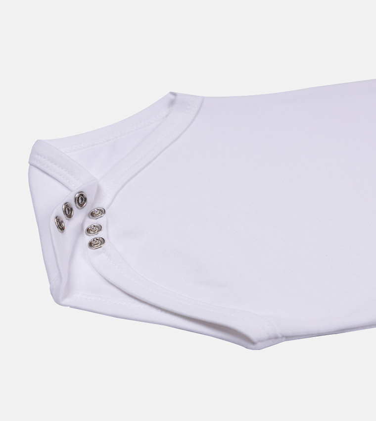 Pack of 3 - Solid Short Sleeves Onesies