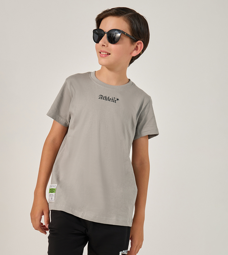 Graphic Print Crew Neck T-Shirt