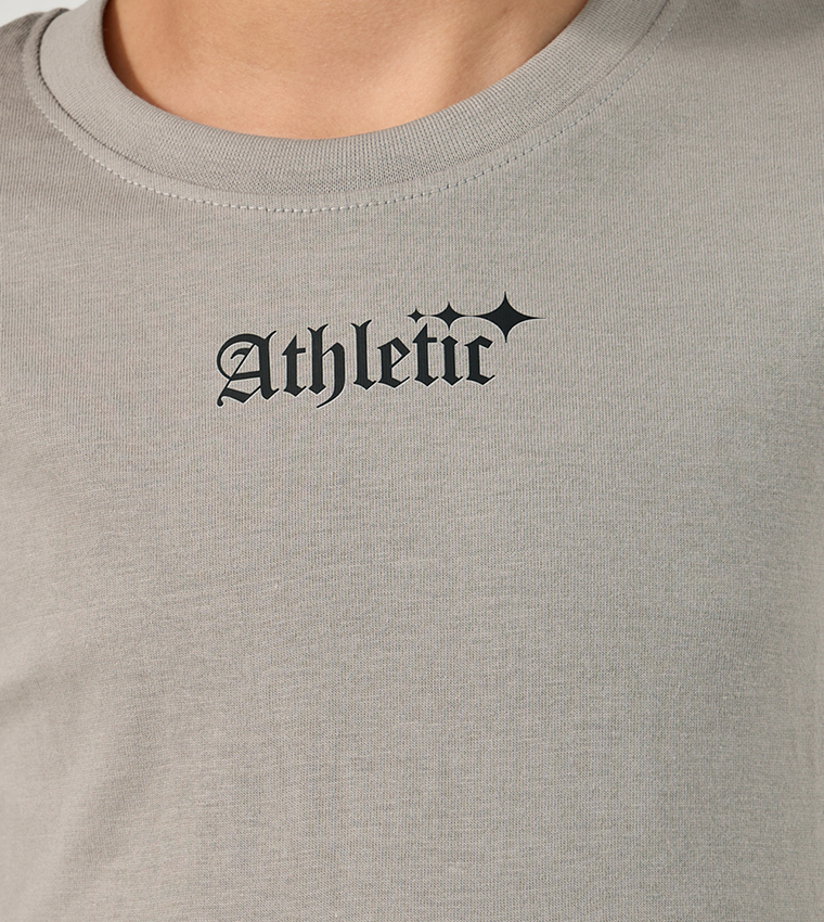 Graphic Print Crew Neck T-Shirt