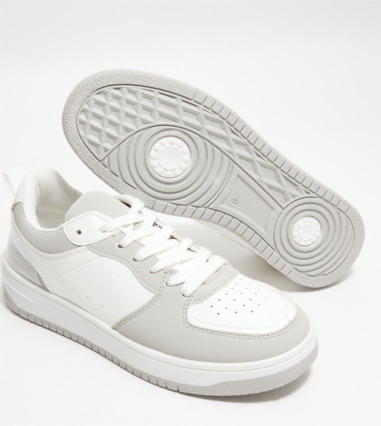 Buy Ardene Color Block Lace Up Sneakers In Grey | 6thStreet UAE