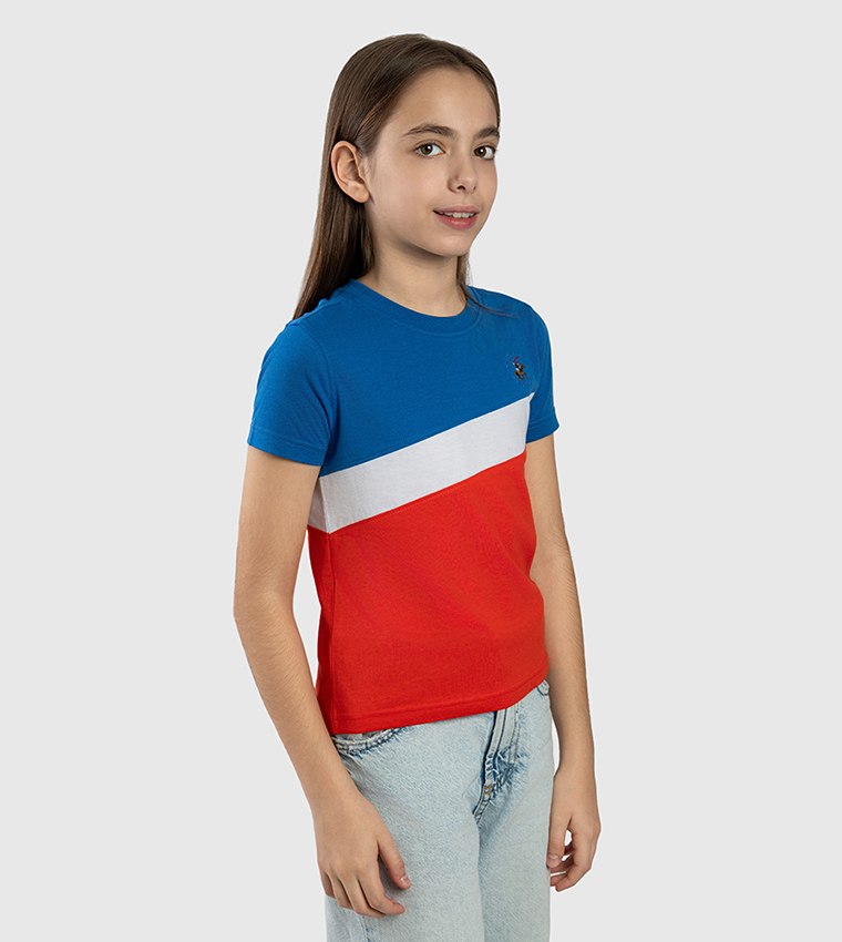 Color Block Crew Neck T-Shirt