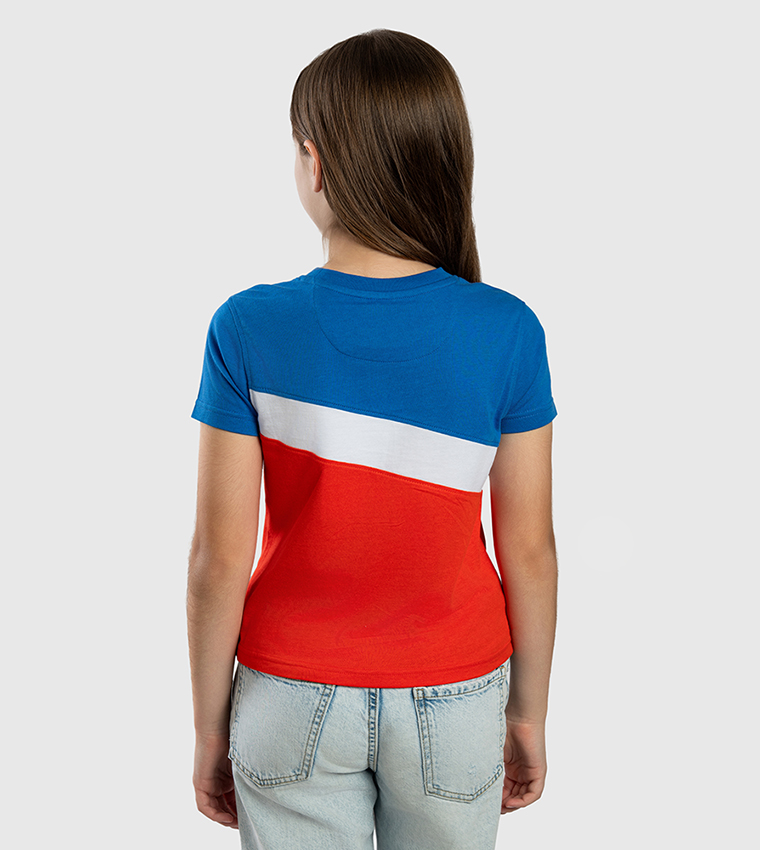 Color Block Crew Neck T-Shirt