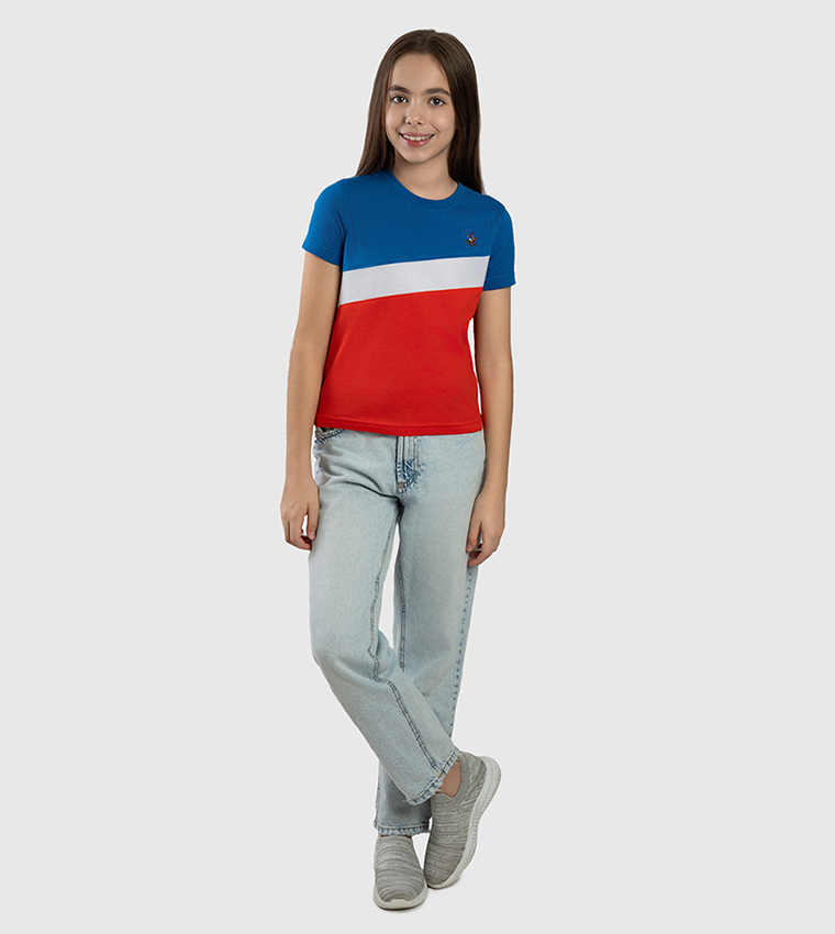 Color Block Crew Neck T-Shirt
