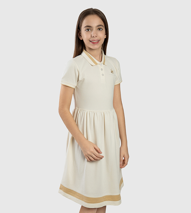 Logo Embroidered Polo Dress