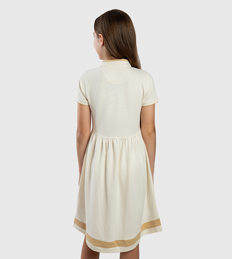 Logo Embroidered Polo Dress