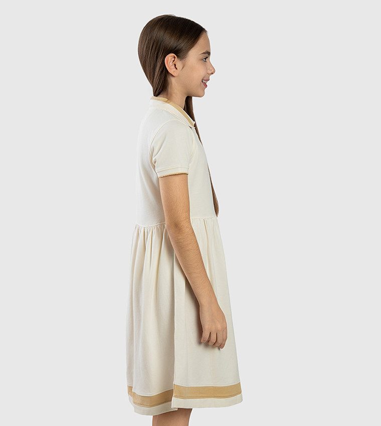 Logo Embroidered Polo Dress