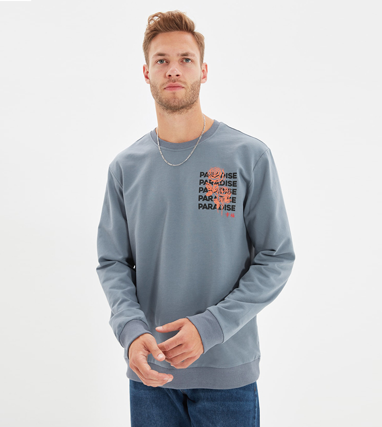 MODAGEN Sweatshirt - Blue - Regular fit - Trendyol