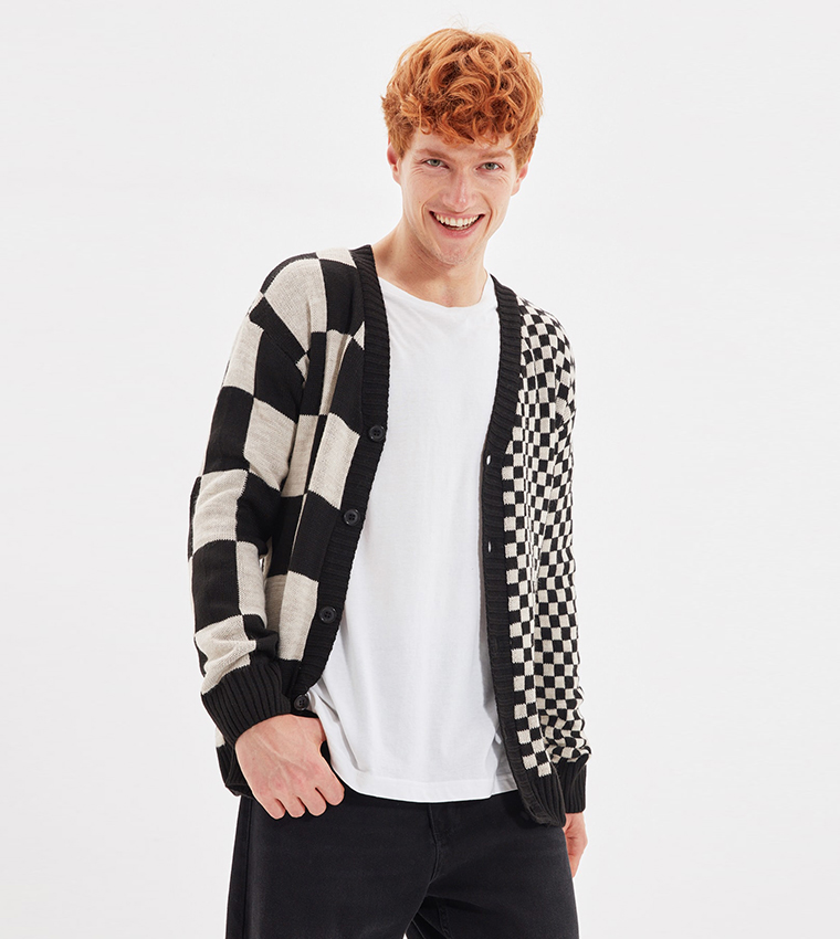 Vans Men's Checkerboard Jacquard Cardigan