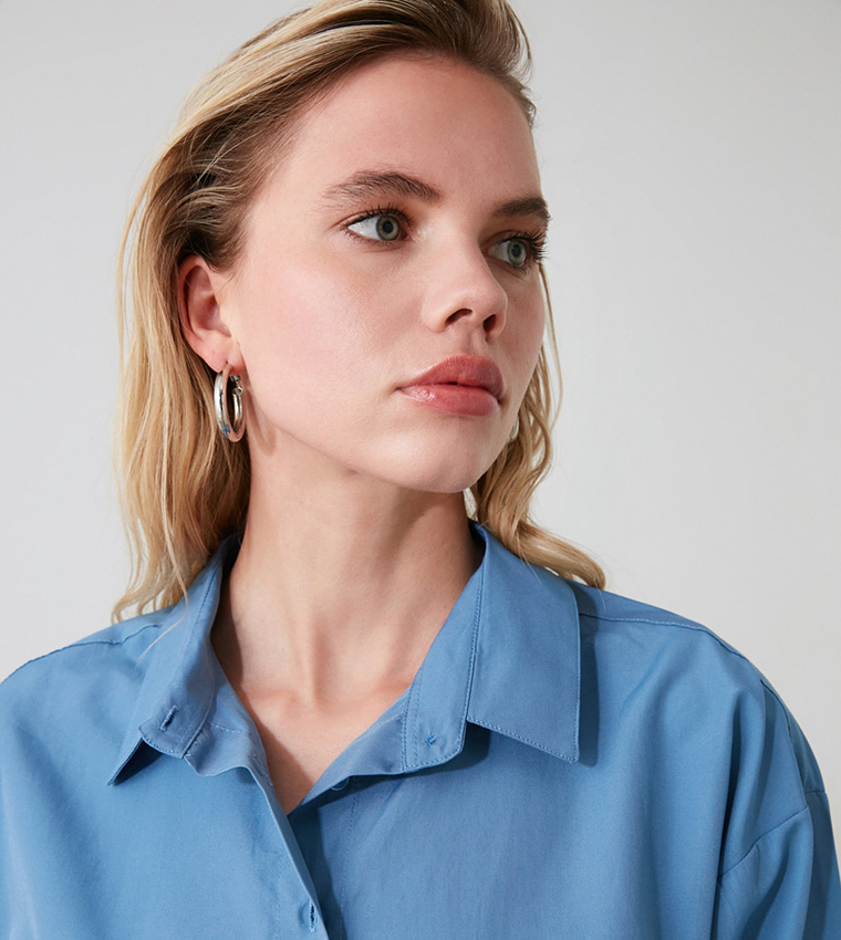 Oil Basic Oversize Shirt