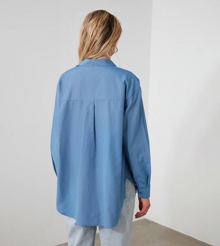 Oil Basic Oversize Shirt