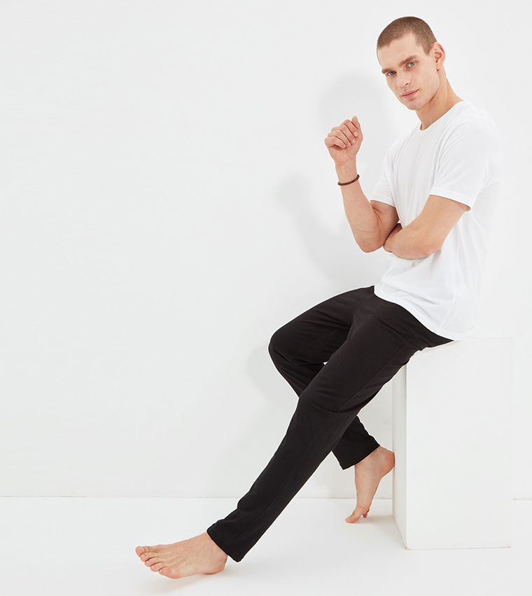 Pajama bottoms with elastic ankles best sale