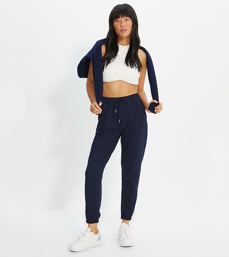 Buy Trendyol Basic Sweatpants In NAVY BLUE | 6thStreet Kuwait