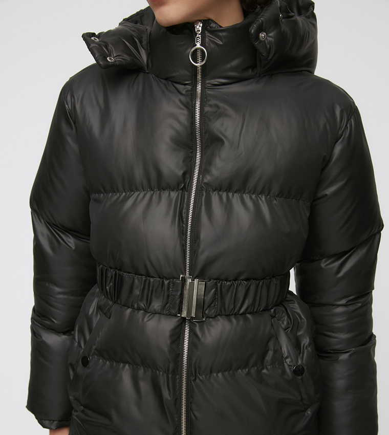0099~Belted RIJL AL AWWA Long Line Down Jacket main image 1