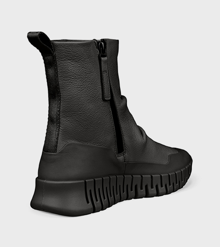 Buy ECCO Gruuv Round Toe Ankle Boots In Black 6thStreet UAE