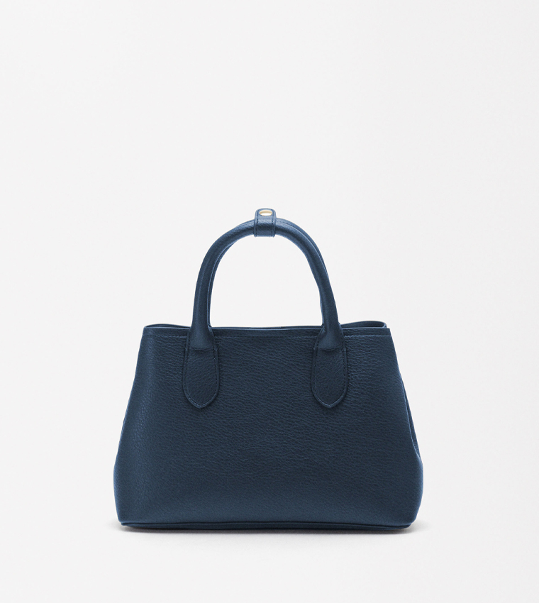 Buy Parfois Textured Satchel Bag In Navy 6thStreet Qatar