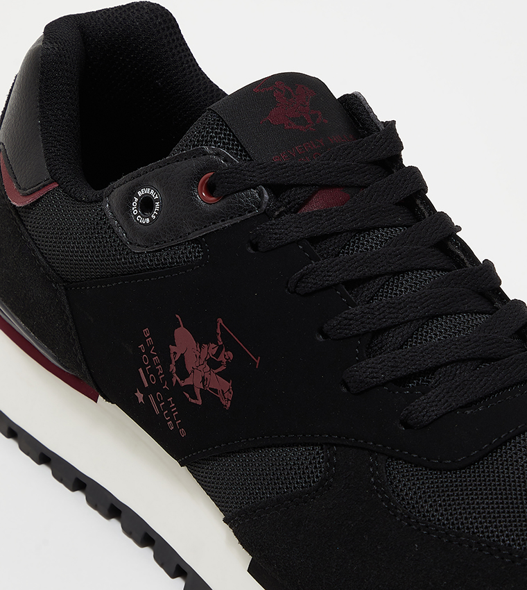 Buy Beverly Hills Polo Club Logo Detail Lace Up Sneakers In