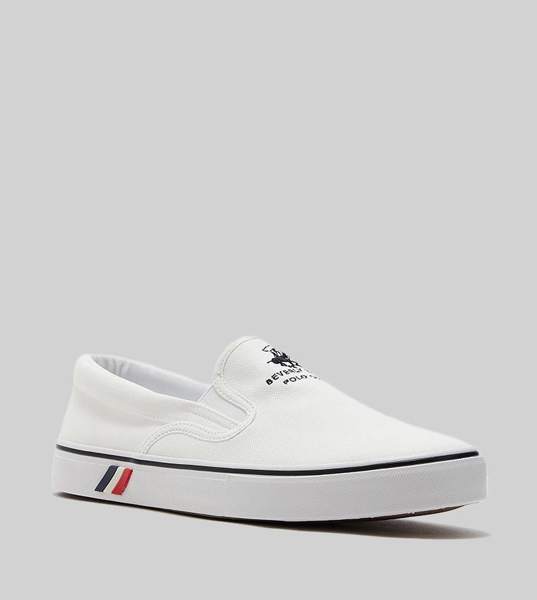 Logo Detail Slip-On Casual Shoes